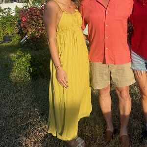 Free People Green Maxi Dress